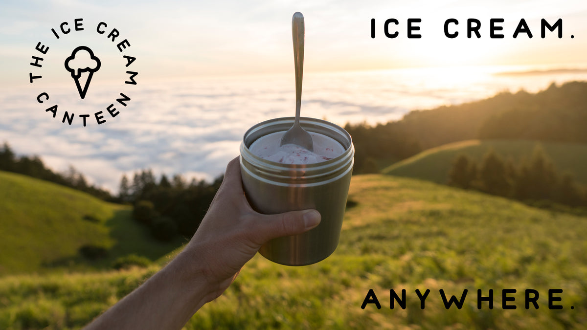  The Ice Cream Canteen Vacuum Insulated Ice Cream Pint Cooler  Keeps Frozen for hours enjoy ice cream anywhere (Stainless Steel): Home &  Kitchen